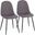 Pebble Chair Set of 2 In Charcoal