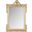 Pedimint Mirror in Gold