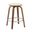 Pelya Modern Style Wooden Counter Stool In Walnut Color and Light Taupe