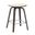 Pelya Modern Style Wooden Counter Stool with Square Seat In Dark Walnut Color and Taupe