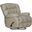 Pendleton Alabaster Leather Chaise Swivel Glider Recliner