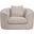 Penelope Chenille Fabric Chair In Beige Chenille