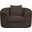 Penelope Chenille Fabric Chair In Brown
