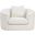 Penelope Chenille Fabric Chair In Cream Chenille