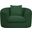 Penelope Chenille Fabric Chair In Green