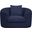 Penelope Chenille Fabric Chair In Navy