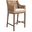 Peninsula Barstool In Light Raffia and Natural Sandalwood