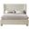 Penny Chenille Fabric Full Bed In Cream
