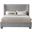 Penny Chenille Fabric Full Bed In Light Grey