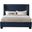 Penny Chenille Fabric King Bed In Navy