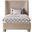 Penny Chenille Fabric Twin Bed In Beige