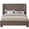 Penny Polyester Fabric Full Bed In Brown