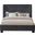 Penny Polyester Fabric King Bed In Black