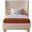 Penny Polyester Fabric Twin Bed In Beige