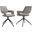 Penny Swivel Upholstered Dining Chair Set of 2 In Gray