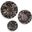 Peonia Outdoor Wall Art Set of 3 In Bronze
