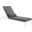 Perspective White Charcoal Cushion Outdoor Patio Chaise Lounge Chair