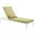 Perspective White Peridot Cushion Outdoor Patio Chaise Lounge Chair