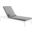 Perspective White Striped Gray Cushion Outdoor Patio Chaise Lounge Chair
