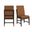 Perth Dining Side Chair Set of 2 with Bozeman PU In Brown