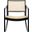 Perth Rattan Rocking Chair In Black And Natural