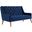 Peruse Navy Performance Velvet Loveseat