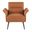 Petal Accent Chair In Black and Camel