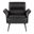 Petal Accent Chair In Black and Espresso