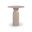 Petalia Concrete Indoor and Outdoor Bar Table In Travertine