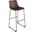 Petra Bar Height Stools Set of 2 In Dark Brown