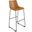 Petra Bar Height Stools Set of 2 In Light Brown