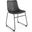 Petra Vegan Leather Side Chairs with Black Legs Set of 2