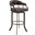 Pharaoh Swivel 26 Inch Auburn Bay and Brown Faux Leather Bar Stool