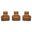 Phoenix Zero Gravity Power 3 Seat Home Theater Seating with Immersive Audio with Headrest and Foodrest In Autumn Caramel