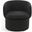 Phyllis Boucle Swivel Chair In Black