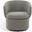 Phyllis Boucle Swivel Chair In Grey