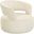 Piagia Upholstered Swivel Base Barrel Chair In Ivory