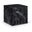 Piazza Marble Finish Concrete End Table In Black