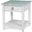 Picket Fence End Table In Blue And White