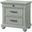 Picket House Furnishings Brooks 3 Drawer Nightstand with USB Ports in Grey