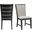 Picket House Furnishings Jasper Dining Slat Back Side Chair Set 2 In Black
