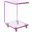Picket House Furnishings Peek Acrylic Snack Table In Pink