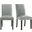Picket House Furnishings Pia Faux Leather Dining Side Chair Set 2 In Grey