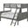 Picket House Furnishings Santino Twin Over Full Bunk Bed In Grey