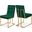 Pierre Velvet Dining Chair Set of 2 In Green