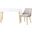 Pine White and Gold Two Drawer Home Office Set