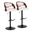 Pino Adjustable Barstool Set of 2 In Black