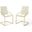Pitch Dining Armchair Performance Velvet Set of 2 In Gold/Ivory