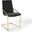 Pitch Gold and Black Performance Velvet Dining Arm Chair