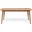 Placidity Outdoor Expandable Dining Table with Slatted Tabletop and Tapered Legs In Brown